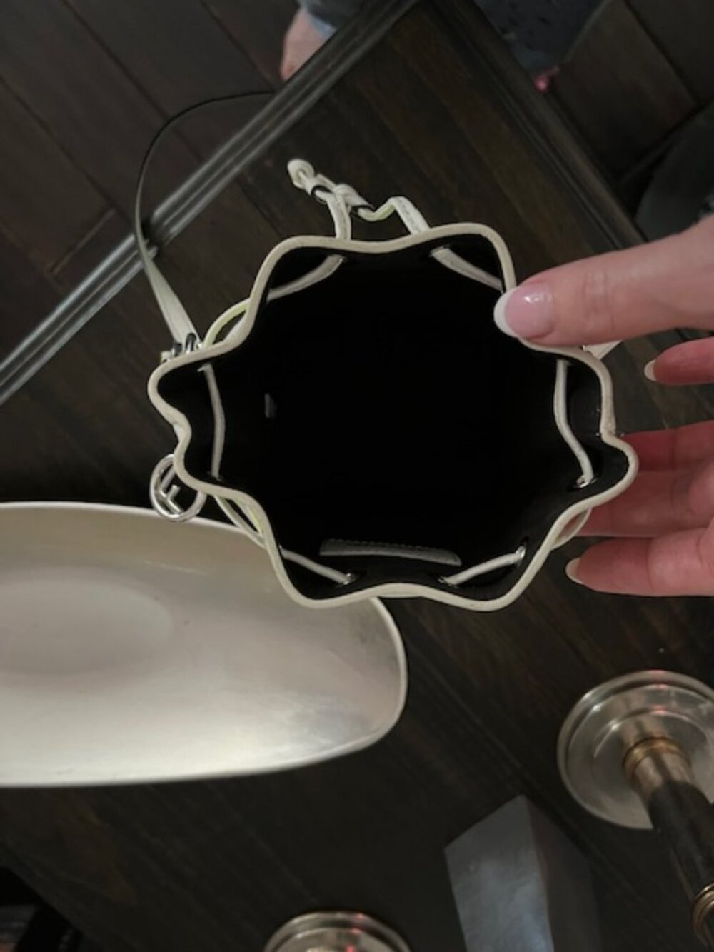 Fendi x Marc Jacobs Mon Tresor Mini Bucket Bag White Neon FF Leather Silver HW - Picture 9 of 14